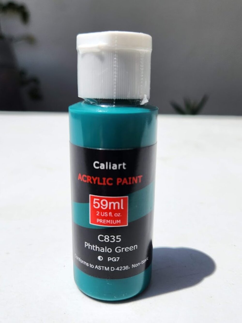 NEW Caliart Acrylic Paint Phthalo Green C835 Color 59ml, 2oz Art Craft Paints Pa
